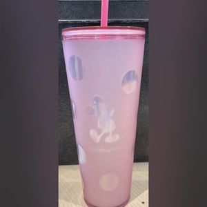 Disneyland Piglet Pink Starbucks Tumbler with Straw